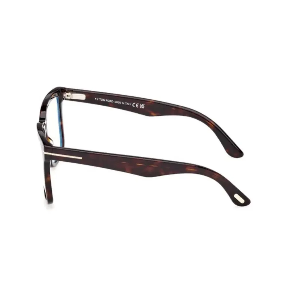 New Tom Ford FT6069-B 052 Tortoiseshell Magnetic Clip-On Square Glasses